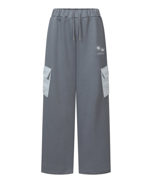 SIDE CONTRAST PANTS GREY
