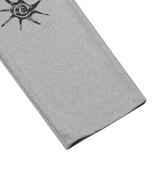 CONTRAST WIDE PANTS GREY