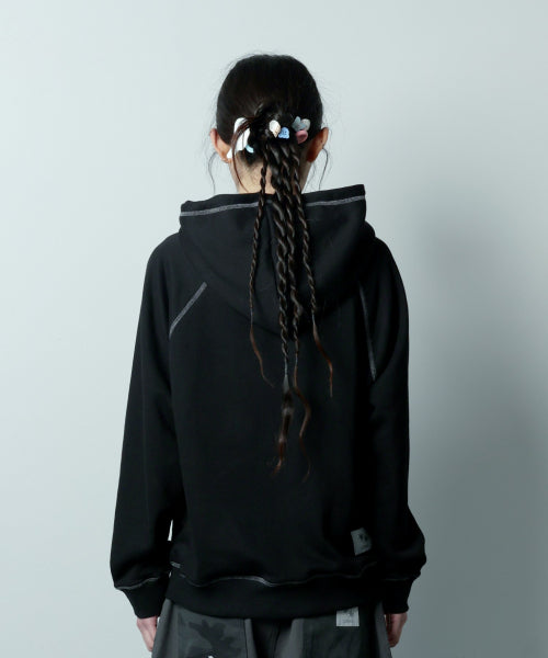 TEE HOODIE TEE BLACK