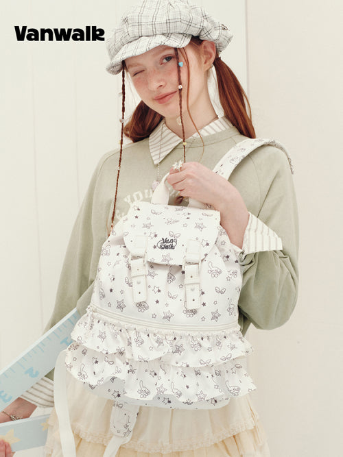 SHIRRING SPECIAL LIMITED BACKPACK - 2 COLORS WHITE