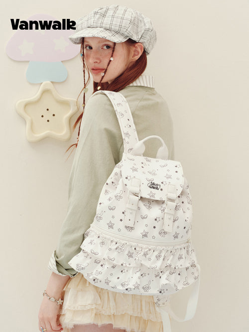 SHIRRING SPECIAL LIMITED BACKPACK - 2 COLORS WHITE