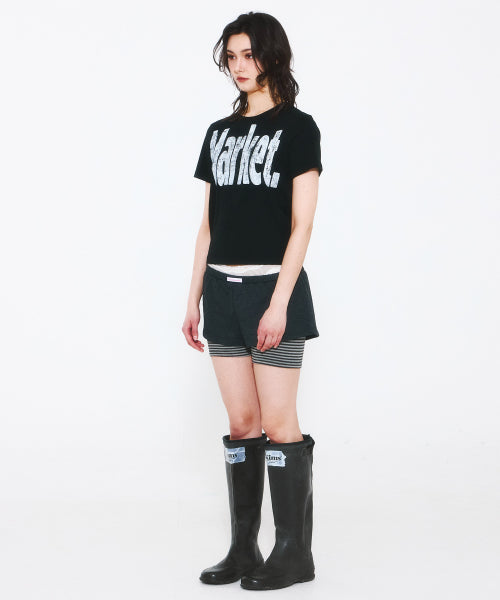 MARKET LOGO T-SHIRT - 3 COLORS BLACK