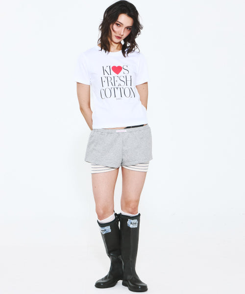 KISS LOGO T-SHIRT WHITE