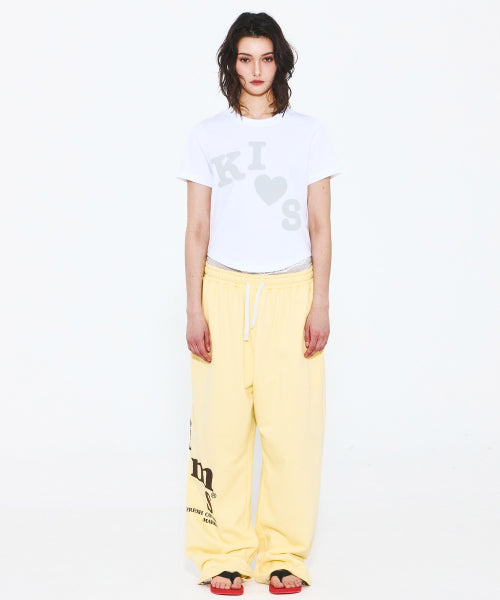 MESSY KISS LOGO T-SHIRT - 4 COLORS WHITE