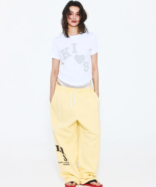 MESSY KISS LOGO T-SHIRT - 4 COLORS WHITE