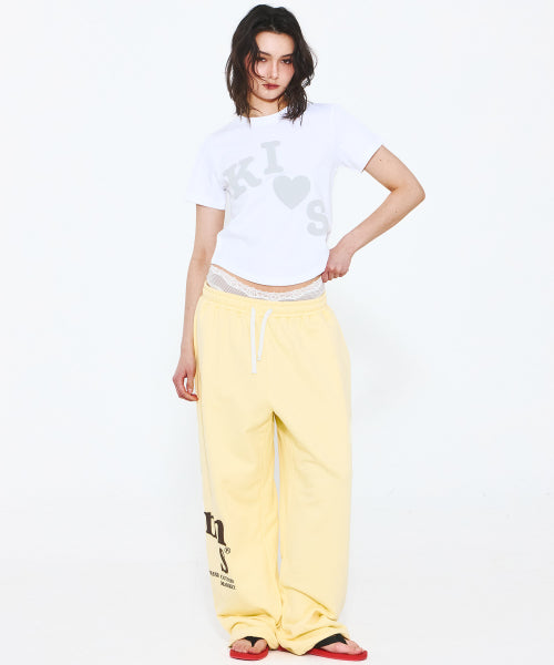MESSY KISS LOGO T-SHIRT - 4 COLORS WHITE