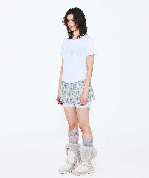 BUMPY KISS LOGO T-SHIRT - 4 COLORS GREY