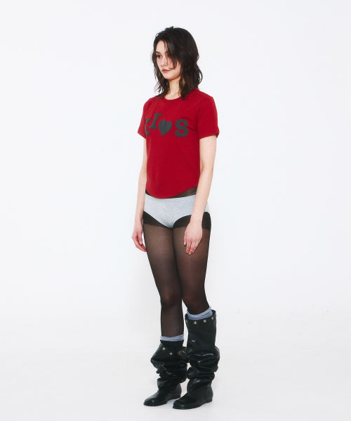 BUMPY KISS LOGO T-SHIRT - 4 COLORS RED