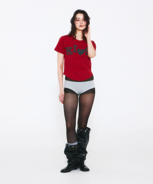 BUMPY KISS LOGO T-SHIRT - 4 COLORS RED