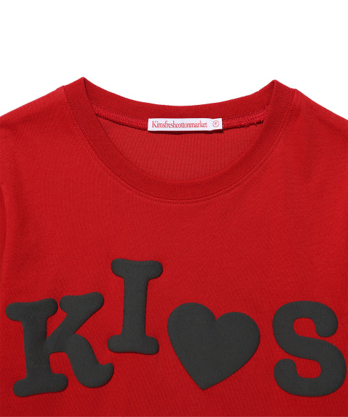 BUMPY KISS LOGO T-SHIRT - 4 COLORS RED