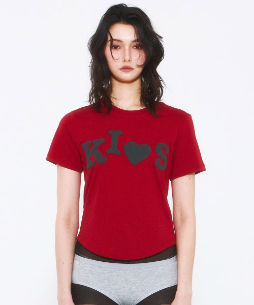 BUMPY KISS LOGO T-SHIRT - 4 COLORS RED