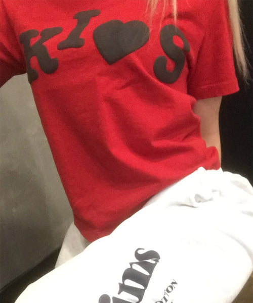 BUMPY KISS LOGO T-SHIRT - 4 COLORS RED
