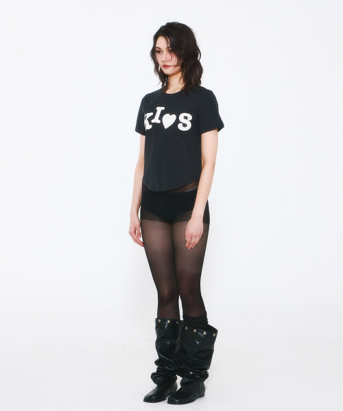 BUMPY KISS LOGO T-SHIRT - 4 COLORS CHARCOAL