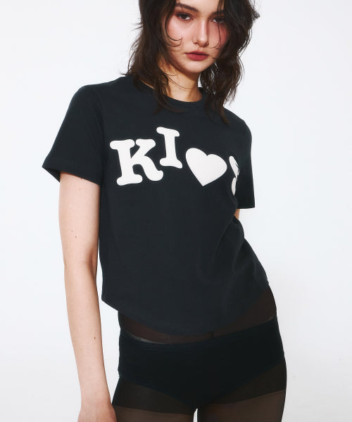 BUMPY KISS LOGO T-SHIRT - 4 COLORS CHARCOAL