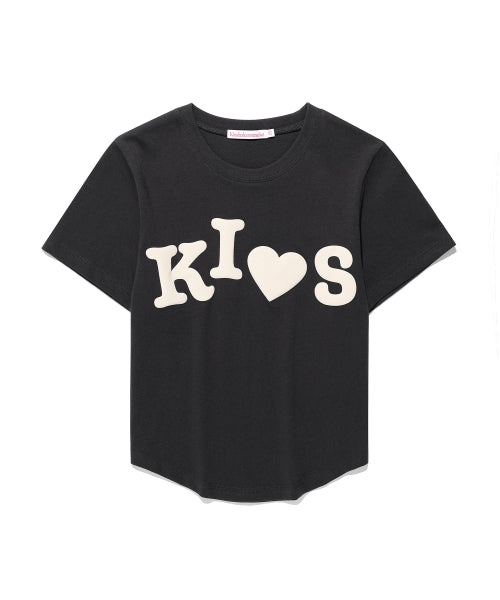 BUMPY KISS LOGO T-SHIRT - 4 COLORS CHARCOAL