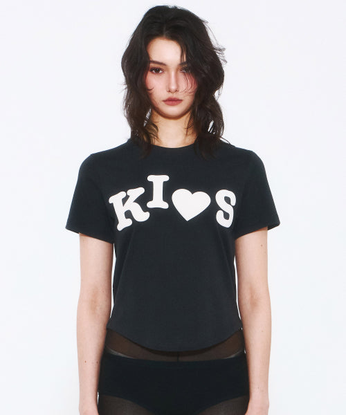 BUMPY KISS LOGO T-SHIRT - 4 COLORS CHARCOAL