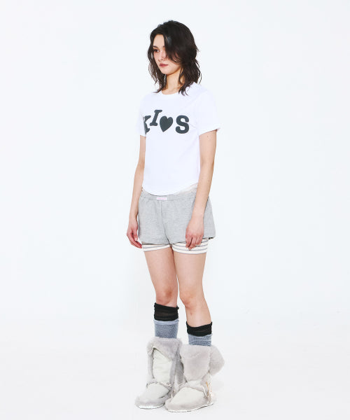 BUMPY KISS LOGO T-SHIRT - 4 COLORS WHITE