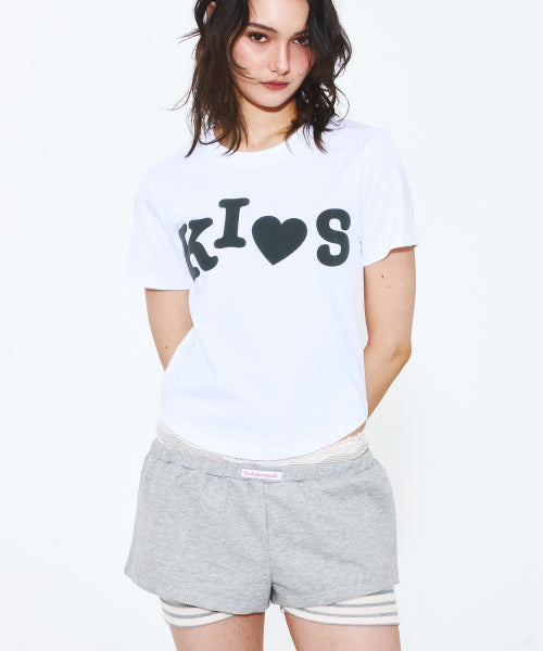 BUMPY KISS LOGO T-SHIRT - 4 COLORS WHITE