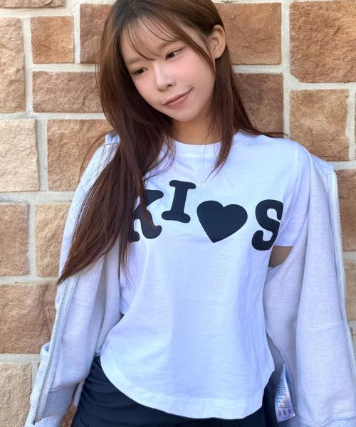 BUMPY KISS LOGO T-SHIRT - 4 COLORS WHITE