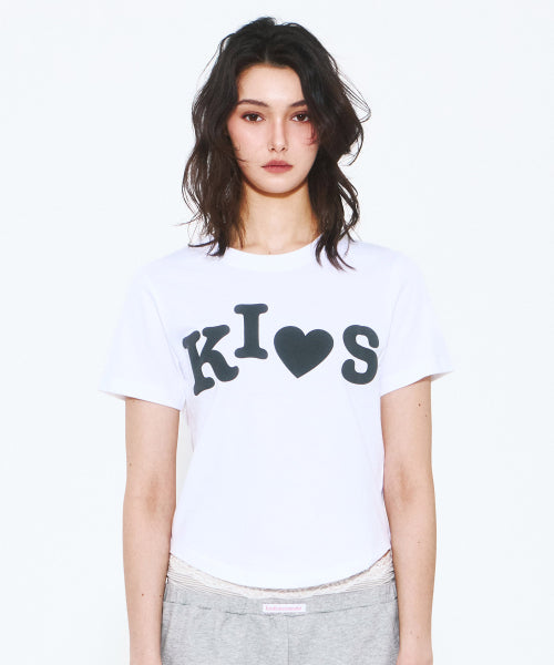 BUMPY KISS LOGO T-SHIRT - 4 COLORS WHITE
