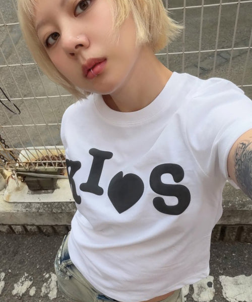 BUMPY KISS LOGO T-SHIRT - 4 COLORS WHITE