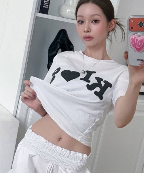 BUMPY KISS LOGO T-SHIRT - 4 COLORS WHITE