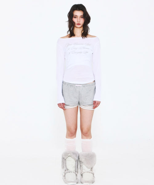 LONG SLEEVE T-SHIRT - 2 COLORS WHITE