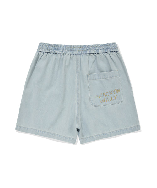 EASY DENIM SHORTS #GISELLE同款! BLUE
