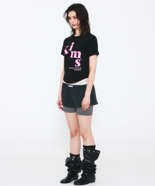 MESSY ALPHA CAMO T-SHIRT - 3 COLORS BLACK