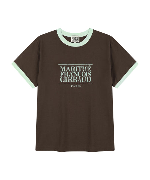 AEROCOOL CRACK CLASSIC LOGO RINGER TEE - 3 COLORS BROWN