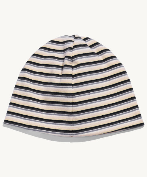 NN LABEL STRIPE BEANIE - 9 COLORS BLACK