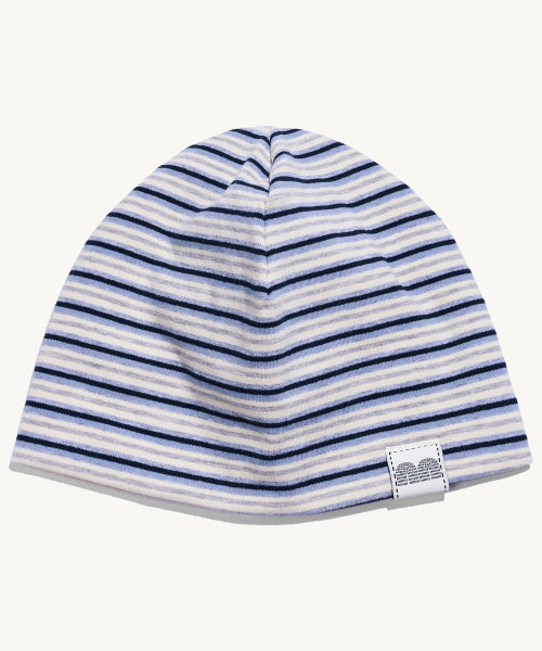 NN LABEL STRIPE BEANIE - 9 COLORS NAVY