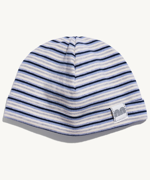NN LABEL STRIPE BEANIE - 9 COLORS NAVY
