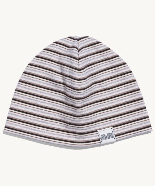 NN LABEL STRIPE BEANIE - 9 COLORS BROWN