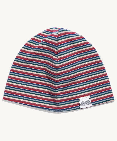 NN LABEL STRIPE BEANIE - 9 COLORS RED