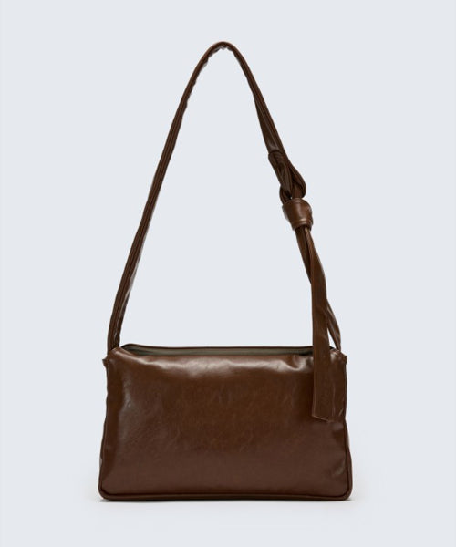 BLEECKER TIE BAG BROWN