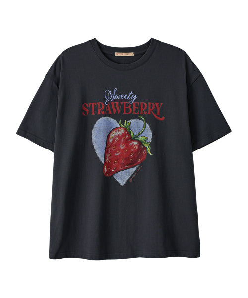 RUBY BERRY TEE - 3 COLORS CHARCOAL