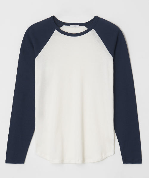 ECO COLOR BLOCK REGLAN LONG SLEEVE 2 COLOR - 2 COLORS PINK
