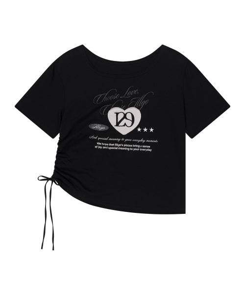 129 OFF SHOULDER T-SHIRT BLACK BLACK