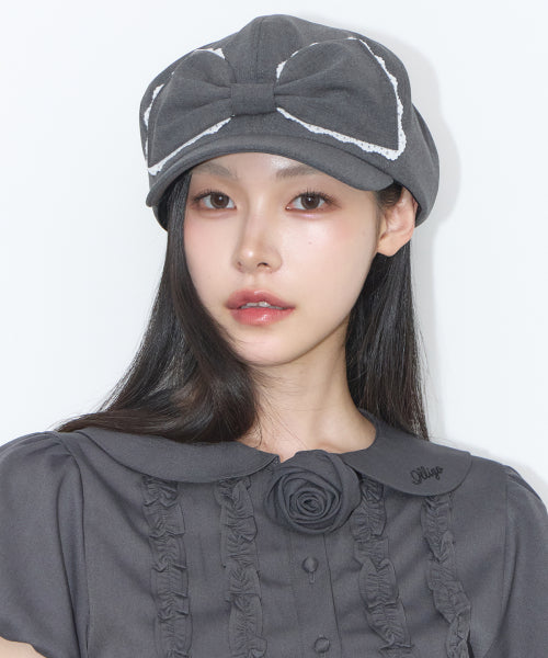 LACE RIBBON - 3 COLORS CHARCOAL