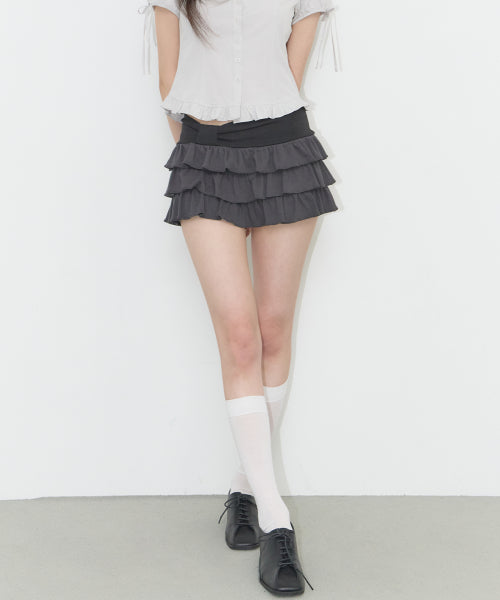 SKIRT PANTS - 3 COLORS CHARCOAL