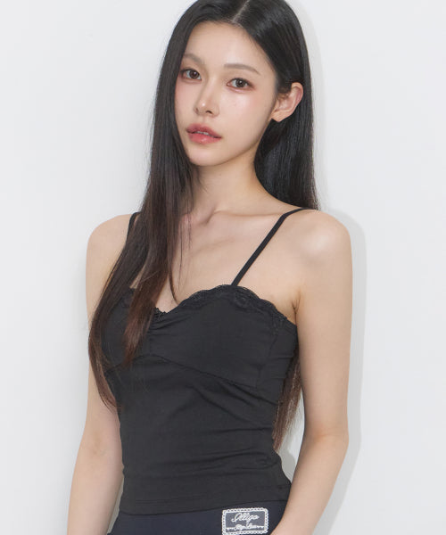 ROSE LACE SLEEVELESS PINK - 3 COLORS BLACK