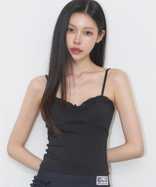 ROSE LACE SLEEVELESS PINK - 3 COLORS BLACK