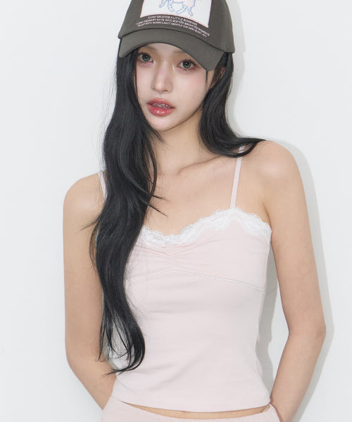 ROSE LACE SLEEVELESS PINK - 3 COLORS PINK