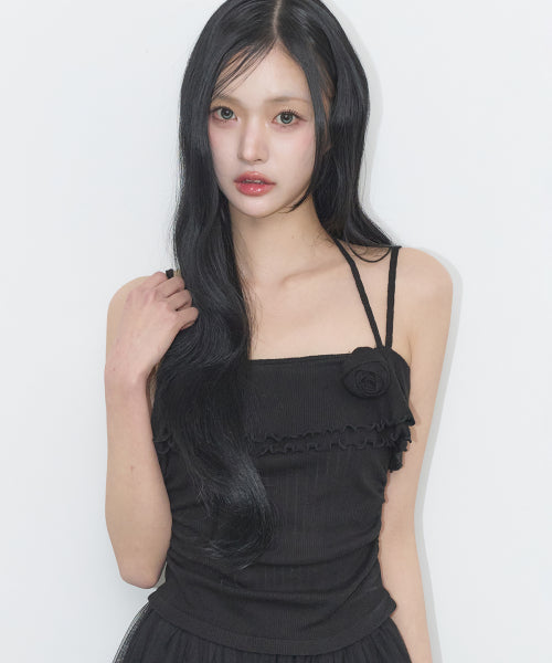 ROSE SLEEVELESS - 4 COLORS BLACK