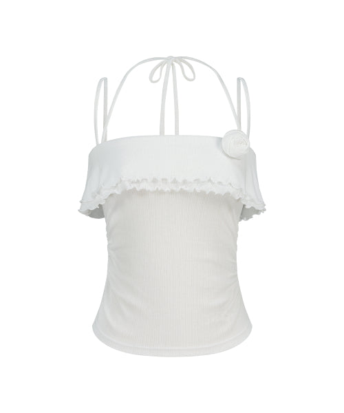 ROSE SLEEVELESS - 4 COLORS WHITE