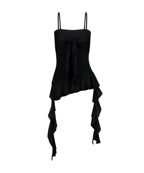 RIBBON SLEEVELESS - 3 COLORS BLACK