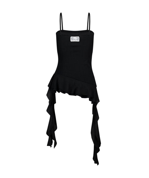 RIBBON SLEEVELESS - 3 COLORS BLACK