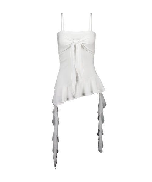 RIBBON SLEEVELESS - 3 COLORS WHITE