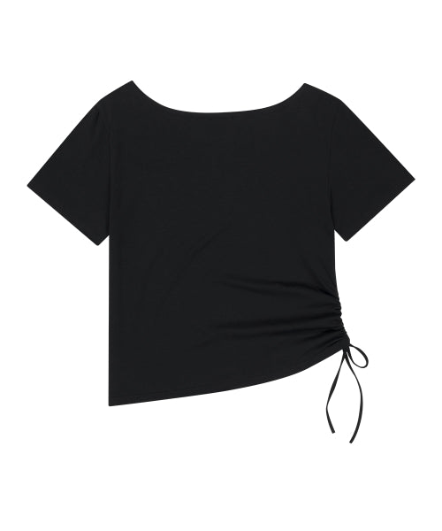 RIBBON SHIRT - 4 COLORS BLACK